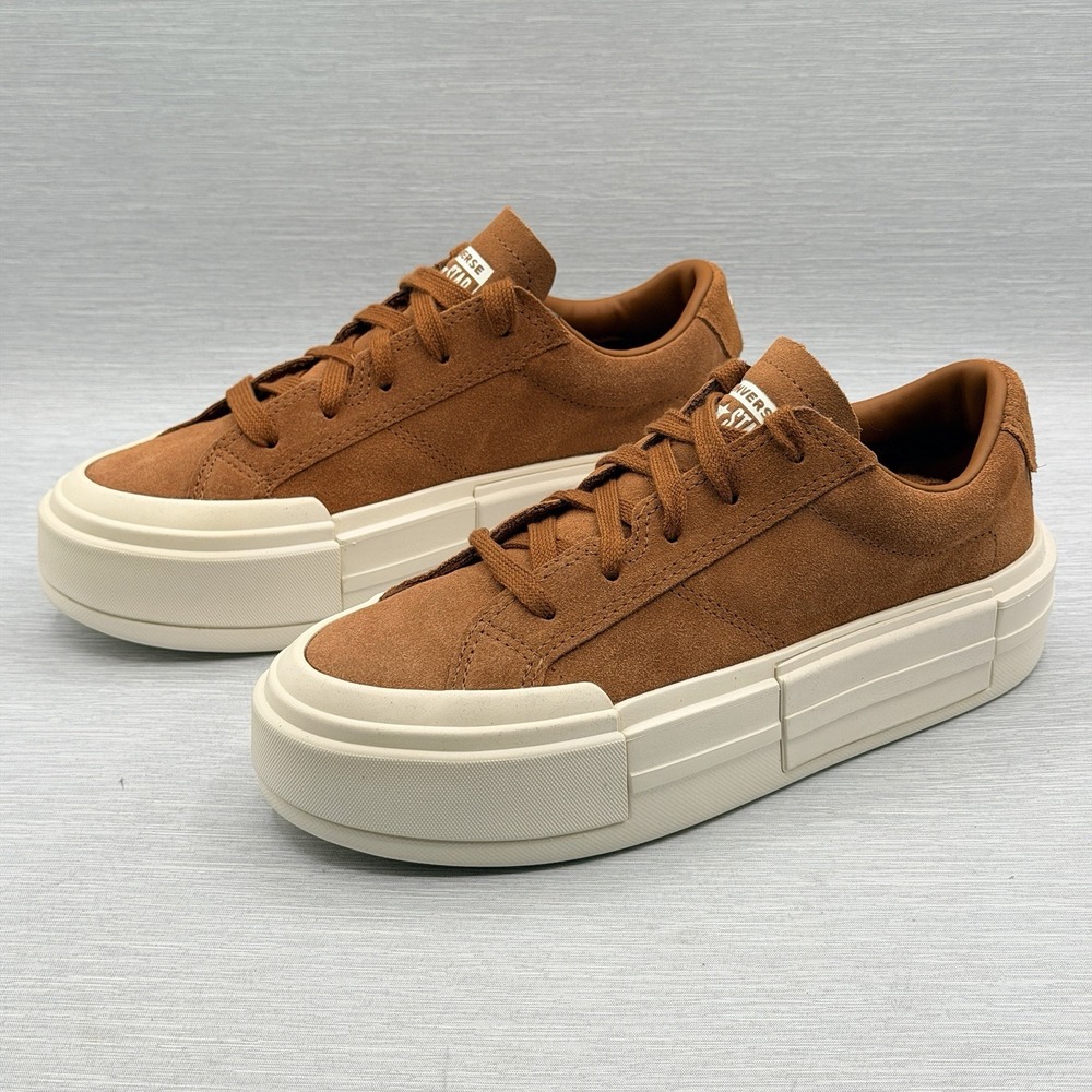 Converse Chuck Taylor Cruise Women's 8 Brown Suede Platform Sneakers Leather